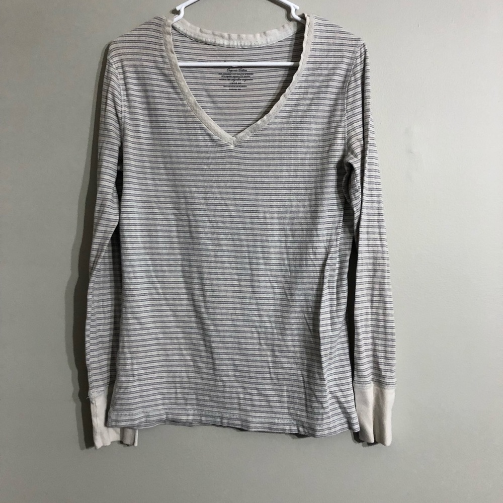 Blue striped shirt